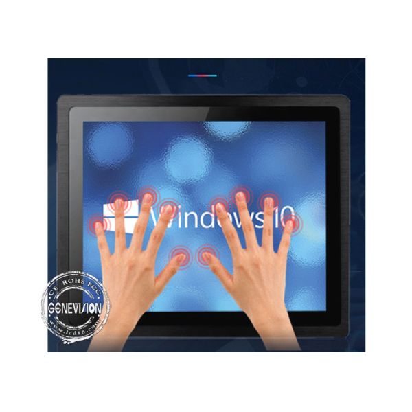 15 17 19 Inch Industrial Embedded Touch Screen Monitor Display PC Win 10 OS