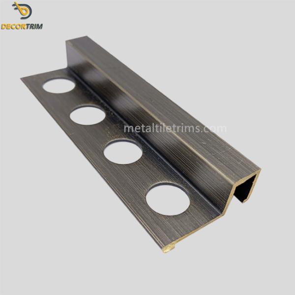 12×2500mm Brass Tile Edging Strip Mill Finish Square Shape For Protection