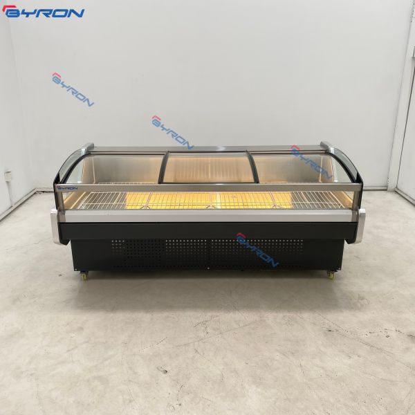 Customizable Meat Display Cooler Lighting Adjustable Meat Display Refrigerator