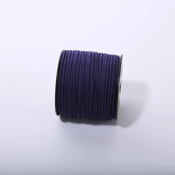 Fios de veludo de couro de camarão 3 mm Fios de veludo de dois lados