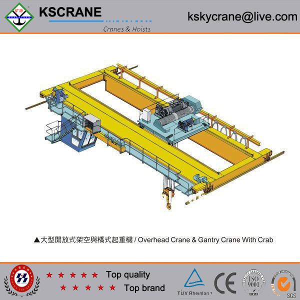 High Efficiency Double Girder EOT Crane 50ton,20ton