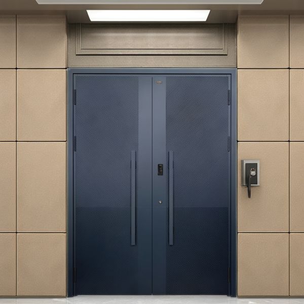 Modern Steel Manual Security Swing Door Anti Theft For Villa Entrance