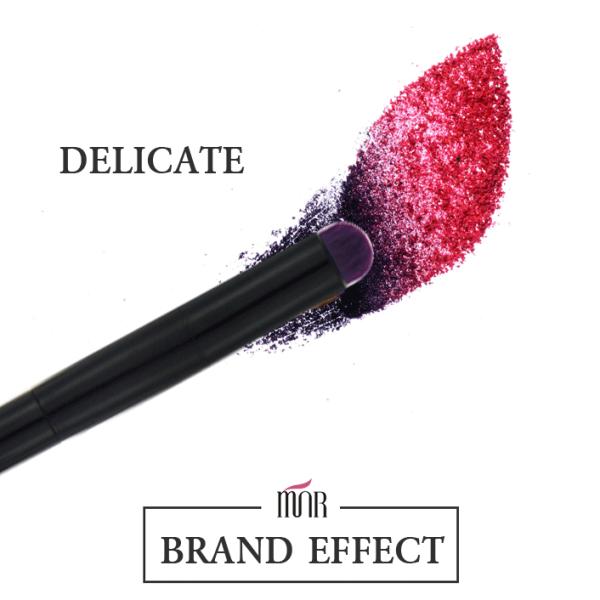 Sylinder Blending Face Brush Holder Purple Two Double Nylon Hair
