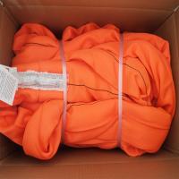 Le rond de polyester d'armure de sergé de veste lancent la verticale orange sans fin de couleur 40000 livres