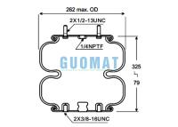 FD 200-25 426 Contitech Suspension Air Spring W01-358-6943 Firestone remplace le coussin d'air pour la maison à moteur / RV