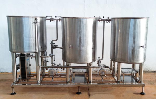 Sistema de trituração de 200L para fermentação Equipamento de aquecimento de fogo direto Sistema de fabricação de cerveja