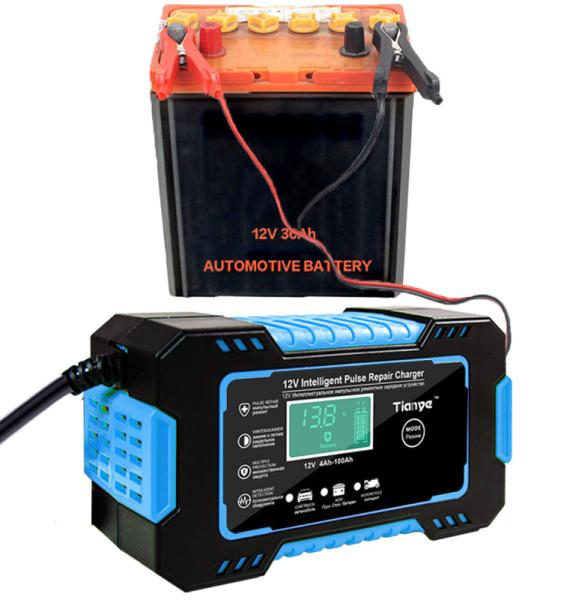 Carregador inteligente 12V 170W do reparo do pulso da fase da bateria de carro 5