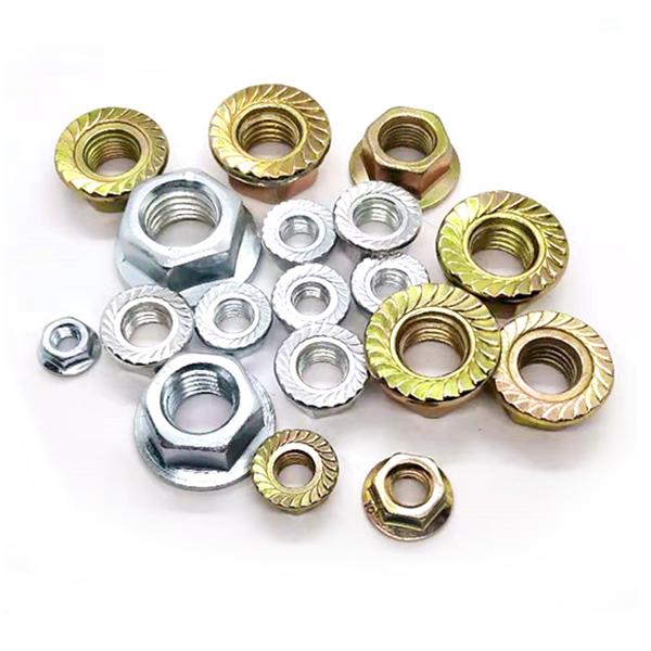 Din6923 Grade M4-M16 Stainless Steel Bolt Hexagon Flange Nuts
