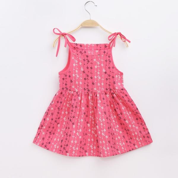 New baby girls summer children's clothing sleeveless dress linen cotton newborn children spaghetti strap dress