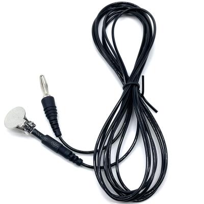 4.0mm Banana Plug To 15mm Ear Clip Custom Harness For Medical