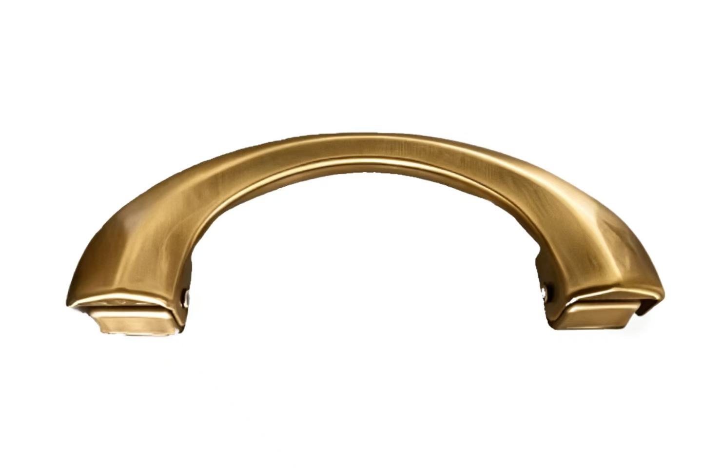 Iron Solid Metal Casket Handle Copper Color Big Size Funeral Coffin Fittings H9016