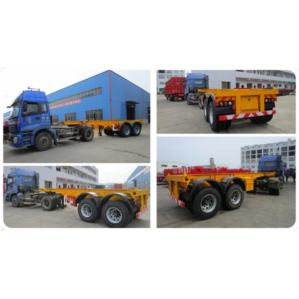 30T Load Capacity 2 Axles 20FT 40FT Shipping Skeleton Trailer with 315/80r22.5 Tires