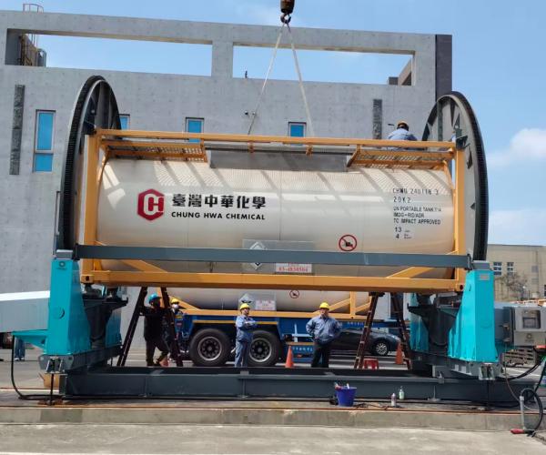 380V Turnover Rotation Machine iso tank rotation machine capable of handling heavy iso tanks with rotation and positioning