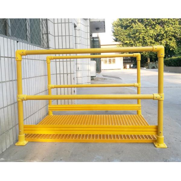 Round/Square Railings FRP Handrail Fittings for Industrial Design Fiberglass Railing