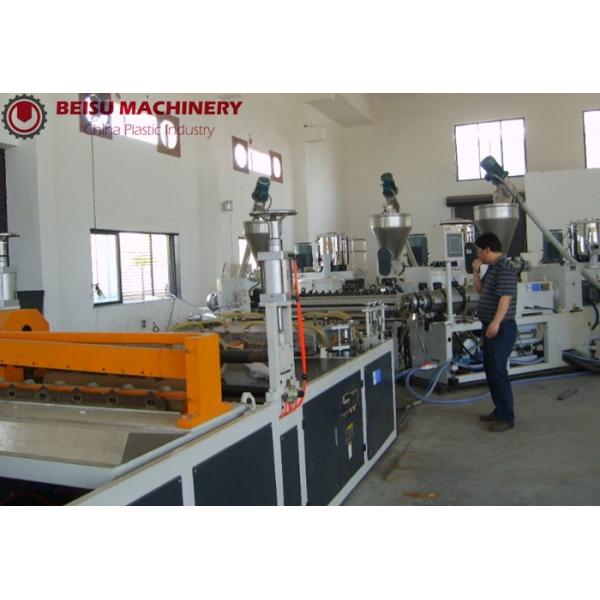 Сила штрангпресса производственной линии 55KW листа превосходной эффективности пластиковая