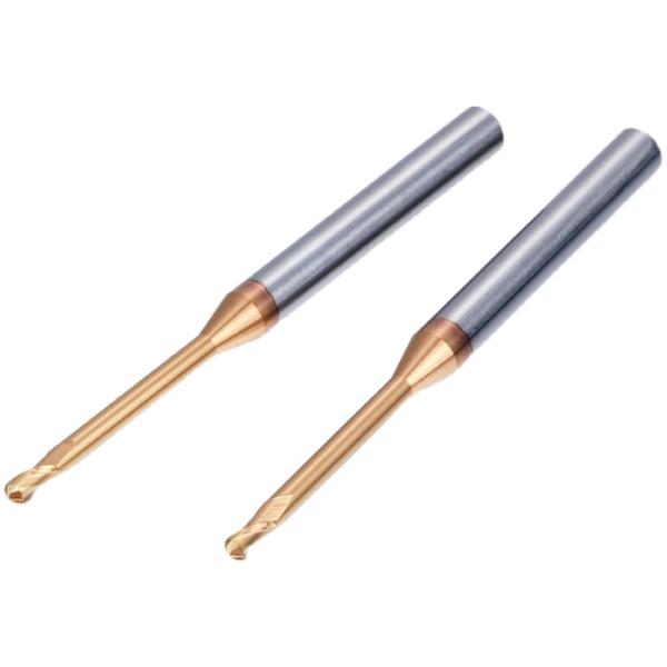 Micro Deep Groove Long Neck Milling Cutter , 0.1mm Corner Radius End Mills