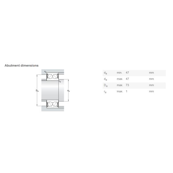 3206-A-2RS1TN9-MT33 Double Row Angular Contact Ball Bearing 30x62x23.8mm