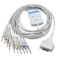 Cordes du câble ECG de moniteur patient de l'électrocardiogramme 10Leads de la banane 4,0 du CEI de Fukuda Denshi CP-101LD FX101 FX-7202