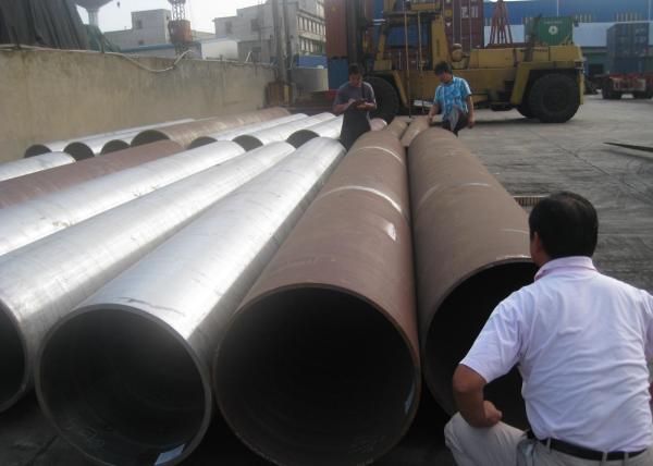 Refinery Carbon Steel Seamless Tube ASTM A106 Grade C Hot Finished 610 * 100mm NDE