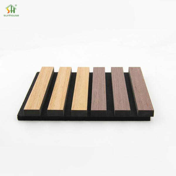 Novos produtos Vendas quentes Materiais duráveis Painel de parede acústico de ardósia Anti-arranhões Painéis de parede de carvalho