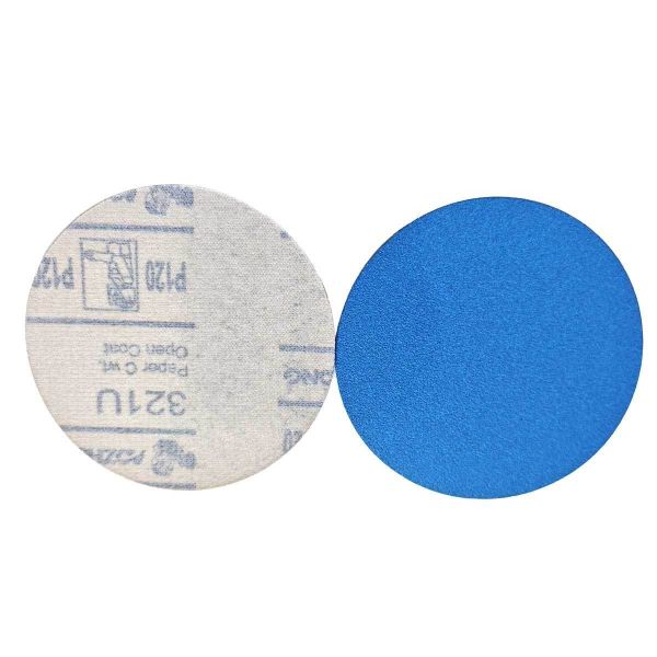 Blue mixed abrasive hook and loop sanding cloth disc customized abrasive tools