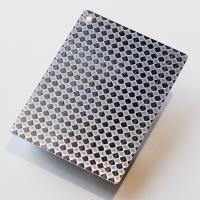 3D Rhombus modèle en acier inoxydable en relief personnalisé SS feuille coupée à la taille
