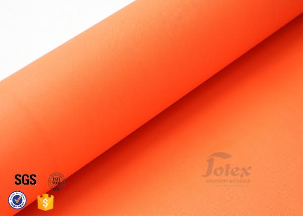 Resistência térmica revestida acrílica alaranjada de Weave liso da tela da fibra de vidro de 7.7oz 0.25mm