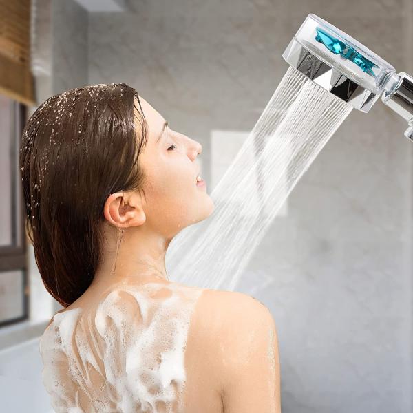 Solid Brass 59 Material Brass Finish High Pressure Massage Shower Head With Filter