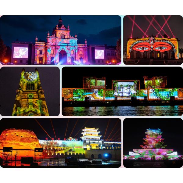 Immersive Events Large Venue Projector 3D Projection Mapping Outdoor Laser Projector