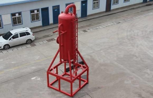 Skid Mounted Solids Control Equipment , Liquid And Gas Poor Boy Degasser