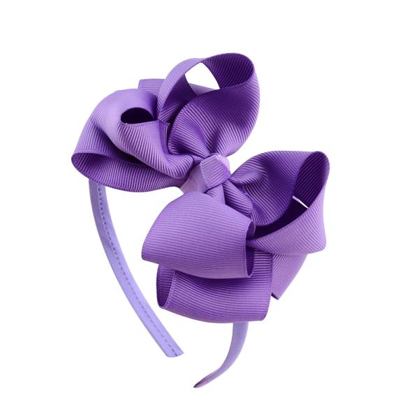 Latest Design Pure Handmade Green Ribbon Flower Hairband for Children Acceptable OEM