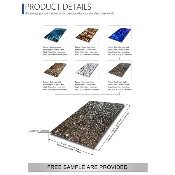 ASTM Stainless Steel Wall Panels Corrugated Decorative 3048mm 201 304 316 For Ceiling