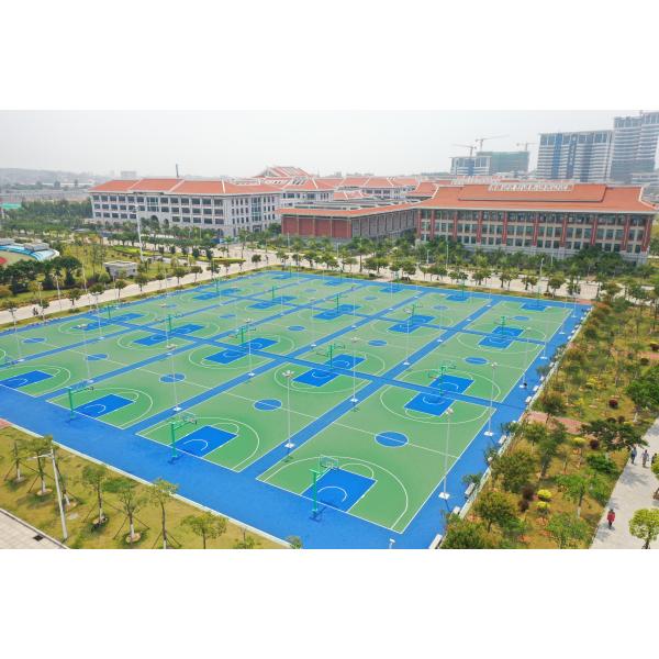 Silicon PU Indoor Volleyball Court Flooring 1.5MPa Anti UV