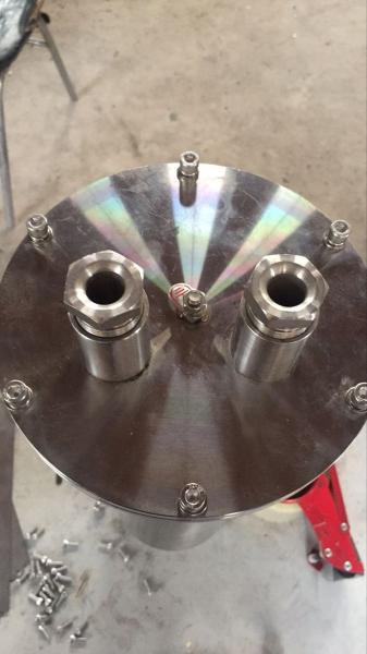 Explosion Proof Camera Housing, made in 304 or316L stainless steel, 2 cable outlet, ExdⅡBT5 / DIP A21 TA, T6, IP68