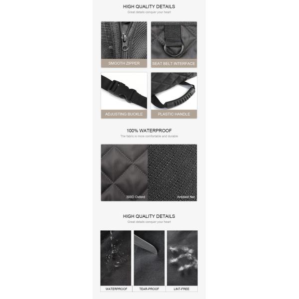 Animal de estimação impermeável Front Protetor Seat de Seat do impulsionador do carro do cão com o bolso inferior do armazenamento do Não-deslizamento e removível e lavável