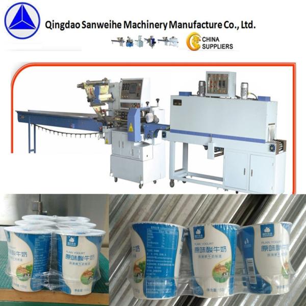 Swsf 590 Shrink Wrap Packing Machine Alcohol Bottles Automatic POF Shrink Film Packaging