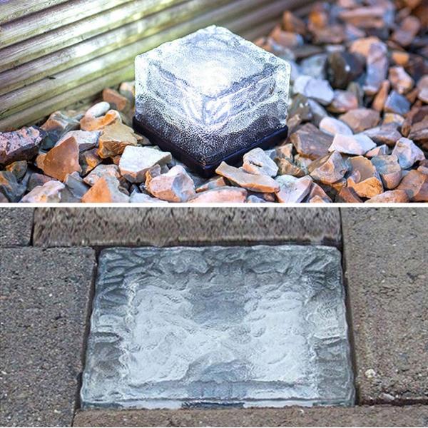 APP1.jpg Square Solar Ice Tiles Buried Lights Solar Lights Waterproof Garden Lights