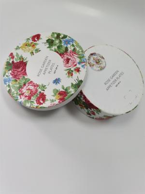 CMYK Die Cut Gift Box Folding Aseptic / Biodegradable Round Shape