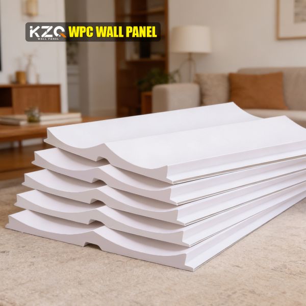 WPC Fluted Wall Panel Decorative Indoor TV Wall PVC WPC Wall Panel