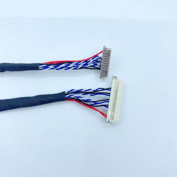 DF19 DF13 20 30 Pin LCD LVDS Cable Discrete Wire 0.5mm Pitch For Lcd Panel
