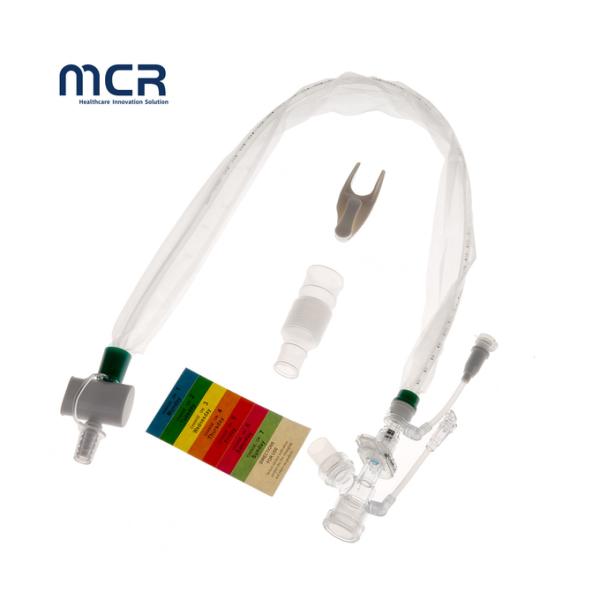 Disposable Closed Suction Catheter Single Lumen 72H Double Swivel Elbow & Push Switch