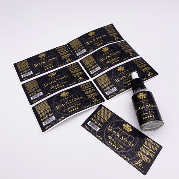 Cmyk Ampoules Kraft Paper Sticker Labels For Essential Oil Bottle
