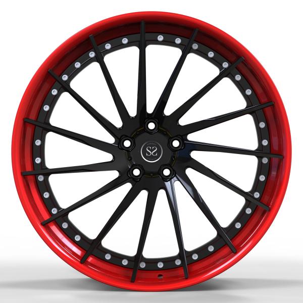 Oem Super Concave 2-Piece Forged Wheels Elegant Shiny Finish 5x114.3