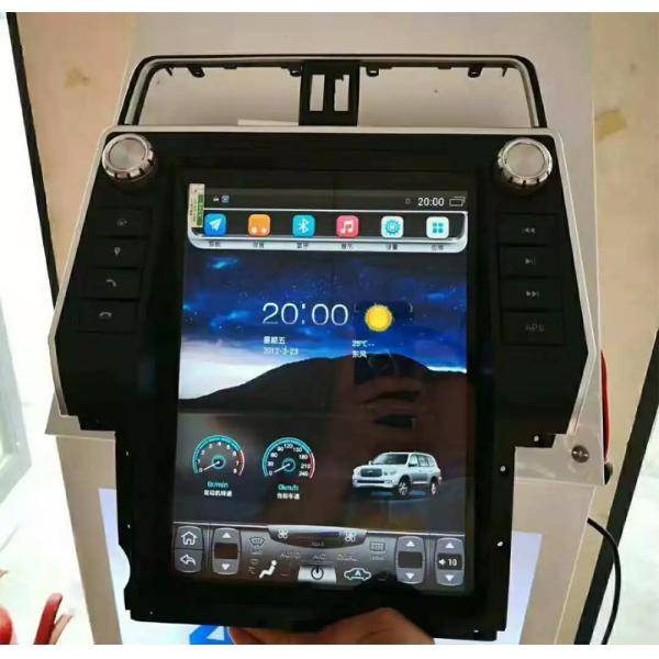 Сенсорный экран Автомобильный DVD GPS навигация Android 13 8+128GB Для Toyota Prado 2018