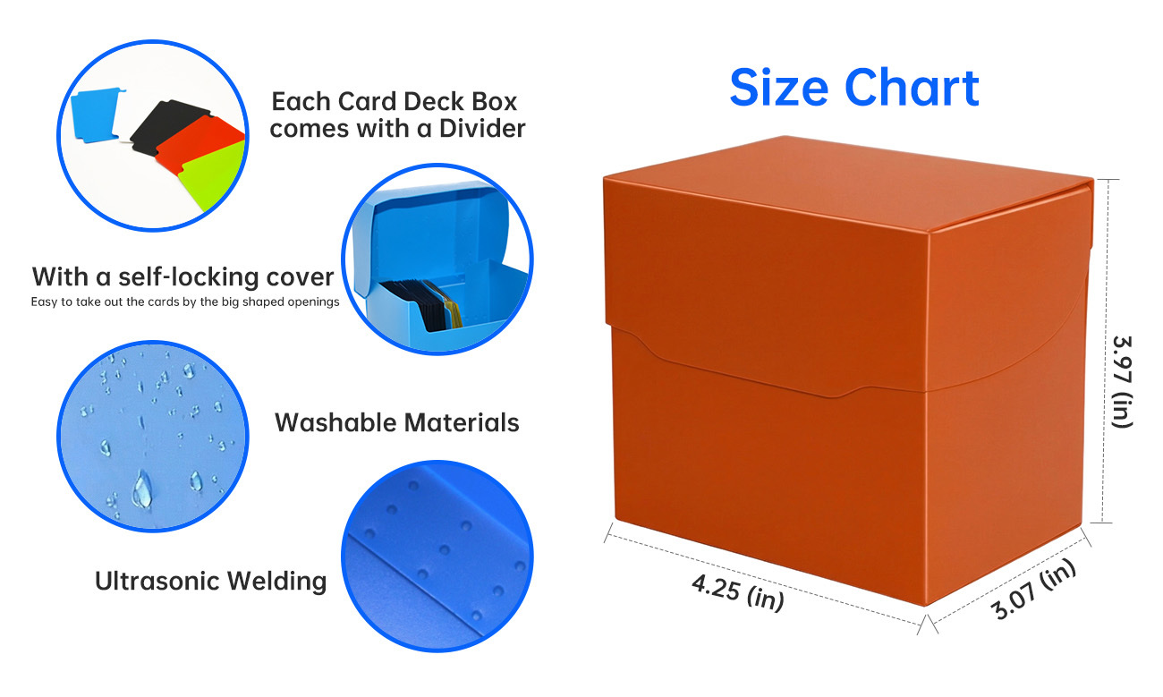 Moisture Protection Flawless Cards Box 4.25in SVHC Card Saver Storage Box