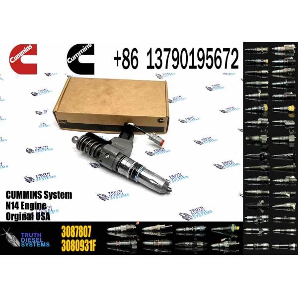 Componentes del motor diesel inyector de combustible de tren común 3411764 3087733 3087807 para el motor Cummins N14