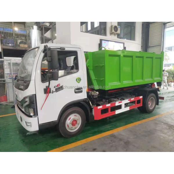 Type d'énergie : Camion-poubelle à bras crochet pur électrique, véhicule de transfert de déchets à crochet en acier inoxydable