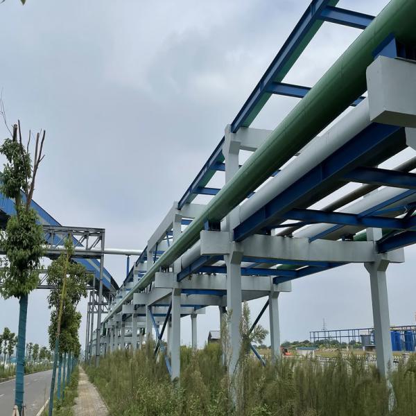 Steel Pipe Rack Structure Fabrication For Cable Duct Bank Construction
