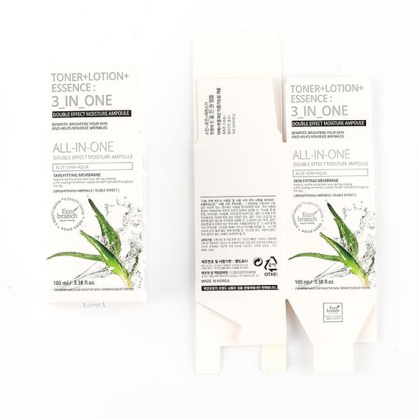 Рельефные личные этикетки складной пустой бумаги Makeup Foundation жидкая упаковочная коробка