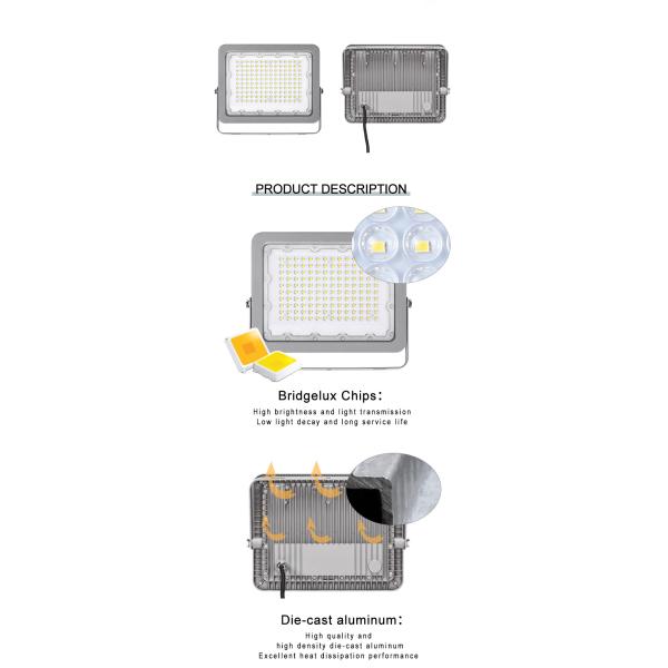 Спорт теннисного корта освещая свет приведенный потока Ip66 для парка